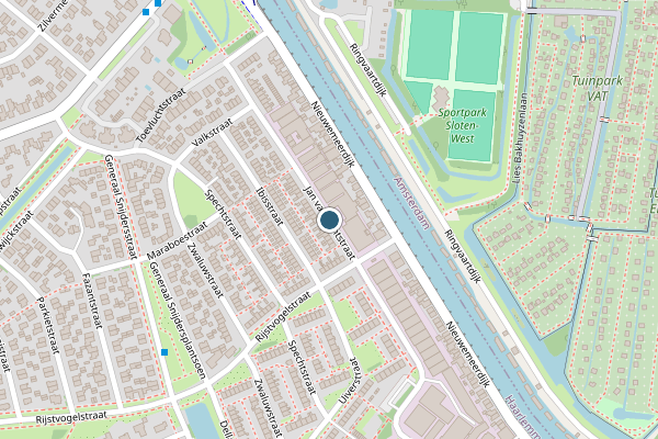 Politie-melding op Jan van Gentstraat, Badhoevedorp op 24 juni, kaart-overzicht