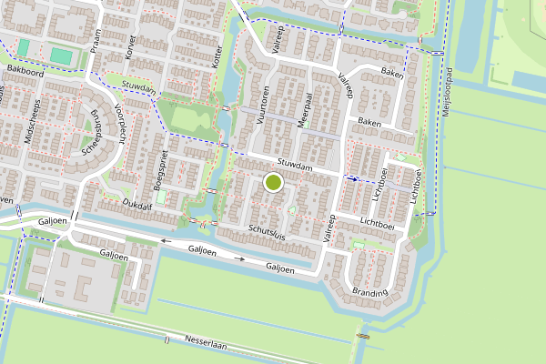 Ambulance-melding op Schutsluis, Amstelveen op 6 mei, kaart-overzicht