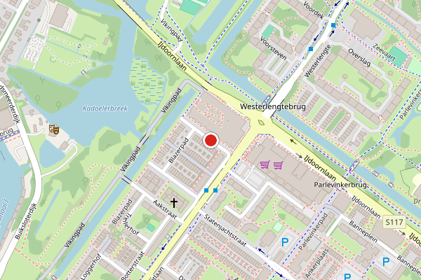 Brandweer-melding op Crabschuytstraat, Amsterdam op 6 mei, kaart-overzicht