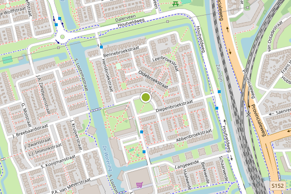 Ambulance-melding op Geersbroekstraat, Zaandam op 24 juni, kaart-overzicht