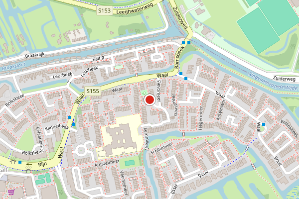 Brandweer-melding op Eemmeer, Zaandam op 24 juni, kaart-overzicht