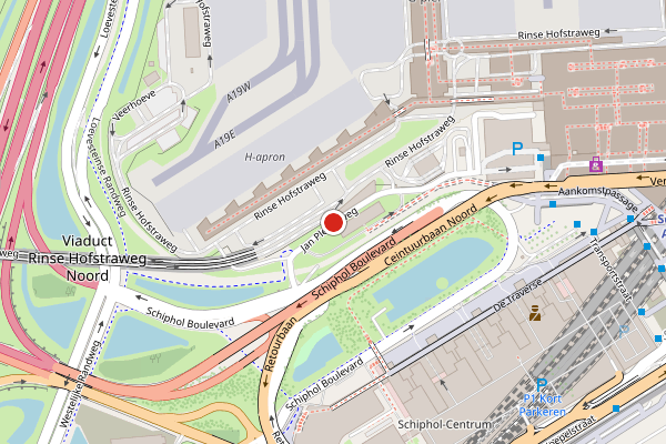 Brandweer-melding op Jan Plezierweg, Schiphol op 24 juni, kaart-overzicht