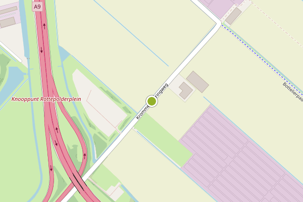 Ambulance-melding op Kromme Spieringweg, Zwanenburg op 24 juni, kaart-overzicht