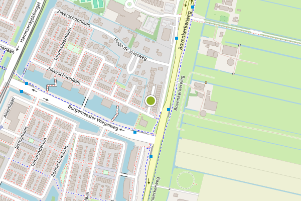 Ambulance-melding op Zilverschoonlaan, Amstelveen op 24 juni, kaart-overzicht