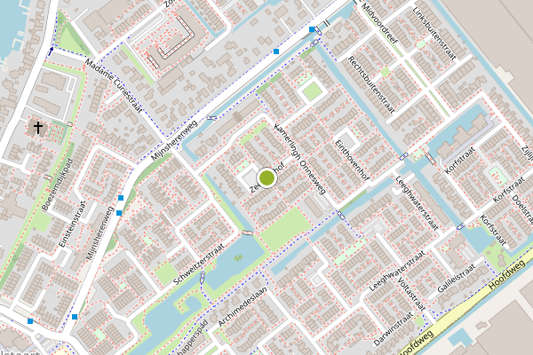 Ambulance-melding op Zeemanhof, Kudelstaart op 24 juni, kaart-overzicht