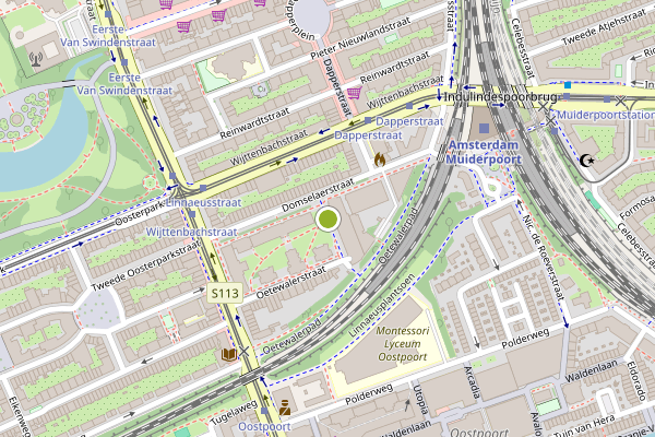 Ambulance-melding op Woltera van Reesstraat, Amsterdam op 24 juni, kaart-overzicht