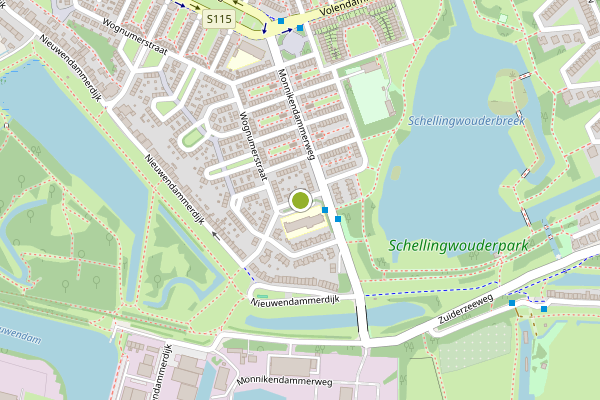 Ambulance-melding op Wognumerplantsoen, Amsterdam op 24 juni, kaart-overzicht
