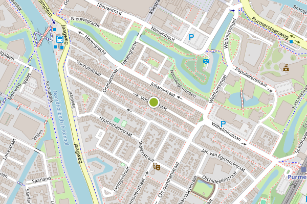 Ambulance-melding op Vooruitstraat, Purmerend op 25 juni, kaart-overzicht