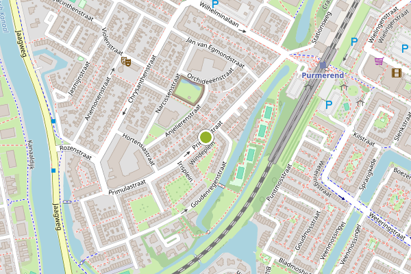 Ambulance-melding op Primulastraat, Purmerend op 25 juni, kaart-overzicht