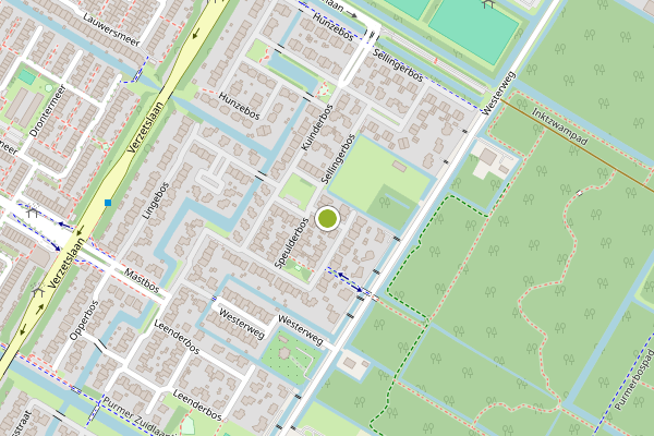 Ambulance-melding op Speulderbos, Purmerend op 25 juni, kaart-overzicht