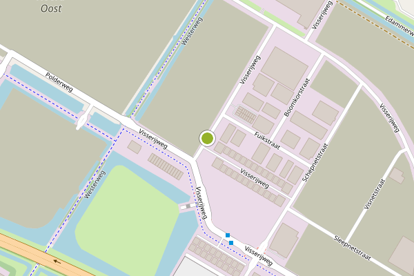 Ambulance-melding op Visserijweg, Purmerend op 24 juni, kaart-overzicht