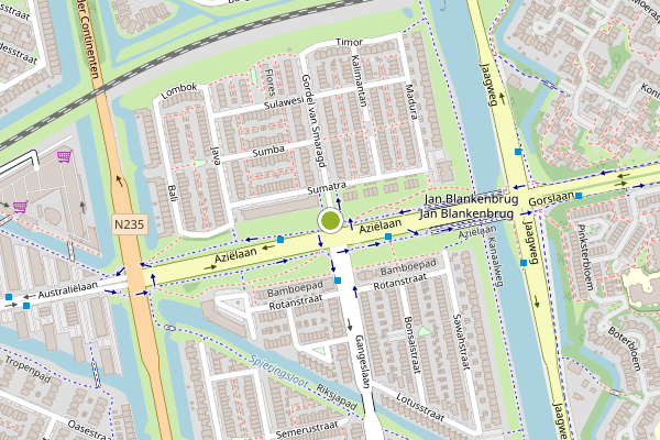 Ambulance-melding op Gordel van Smaragd, Purmerend op 24 juni, kaart-overzicht