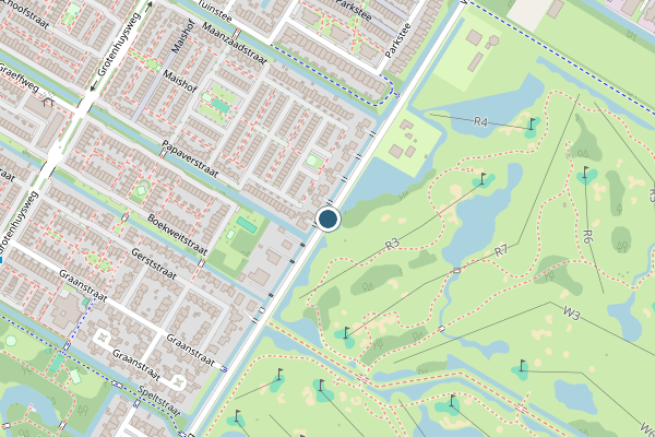 Politie-melding op Westerweg, Purmerend op 24 juni, kaart-overzicht