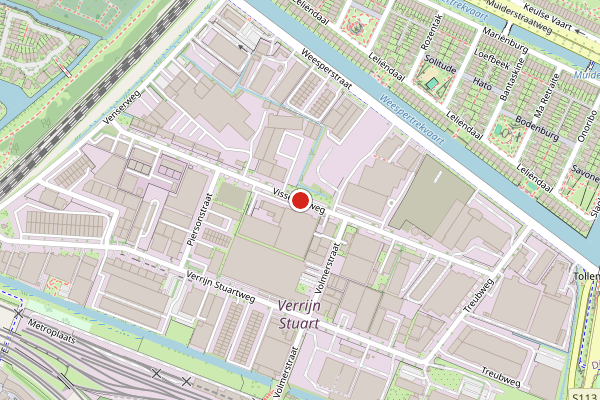 Brandweer-melding op Visseringweg, Diemen op 25 juni, kaart-overzicht