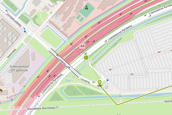 Ambulance-melding op Koetsierstraat, Schiphol op 25 juni, kaart-overzicht