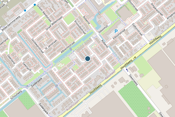 Politie-melding op Aletta Jacobsstraat, Kudelstaart op 25 juni, kaart-overzicht