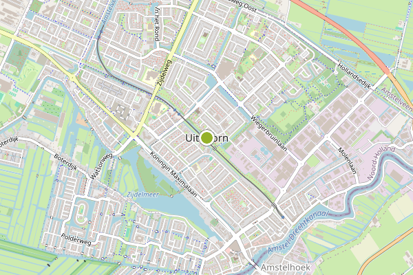 Ambulance-melding op Uithoorn op 25 juni, kaart-overzicht