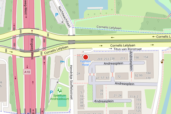 Brandweer-melding op Hendrikje Stoffelsstraat, Amsterdam op 25 juni, kaart-overzicht