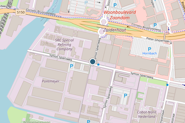 Politie-melding op Symon Spiersweg, Zaandam op 25 juni, kaart-overzicht
