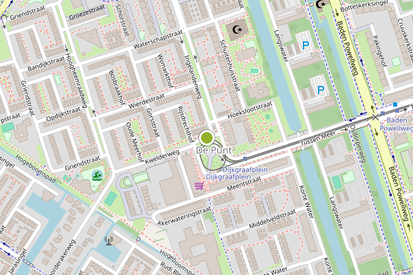 Ambulance-melding op Dijkgraafplein, Amsterdam op 25 juni, kaart-overzicht