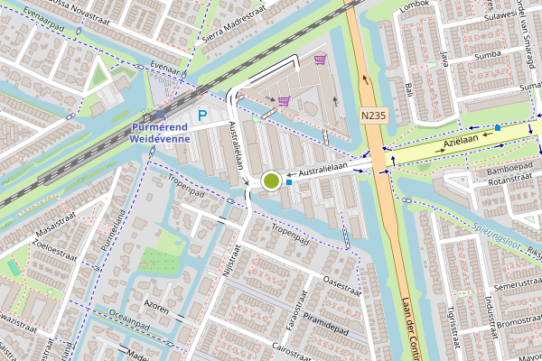 Ambulance-melding op Canberrastraat, Purmerend op 26 juni, kaart-overzicht