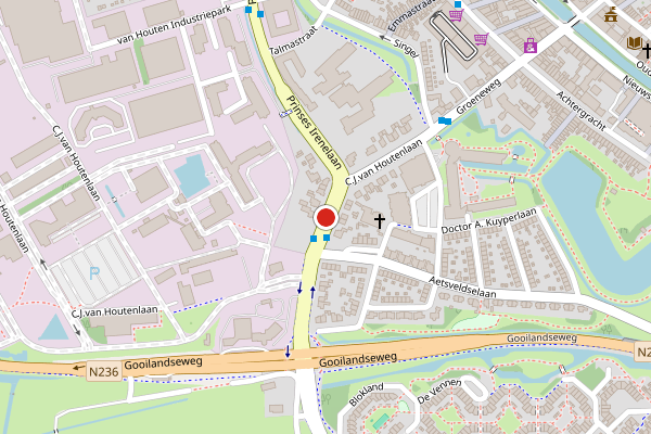 Brandweer-melding op C.J. van Houtenlaan, Weesp op 26 juni, kaart-overzicht