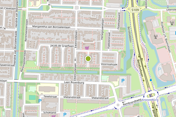 Ambulance-melding op Bourgondischelaan, Amstelveen op 26 juni, kaart-overzicht