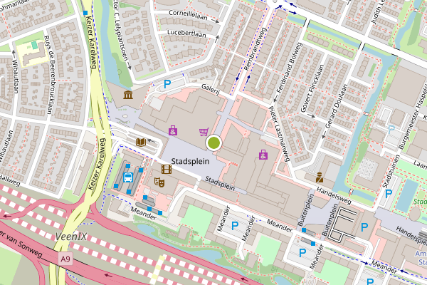 Ambulance-melding op Binnenhof, Amstelveen op 26 juni, kaart-overzicht