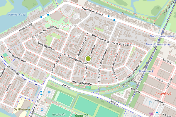 Ambulance-melding op Joan van Broekhuizenlaan, Amstelveen op 26 juni, kaart-overzicht