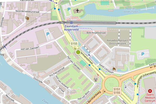 Ambulance-melding op Heijermansstraat, Zaandam op 26 juni, kaart-overzicht