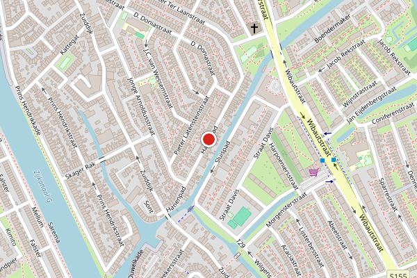 Brandweer-melding op Hanenpad, Zaandam op 26 juni, kaart-overzicht