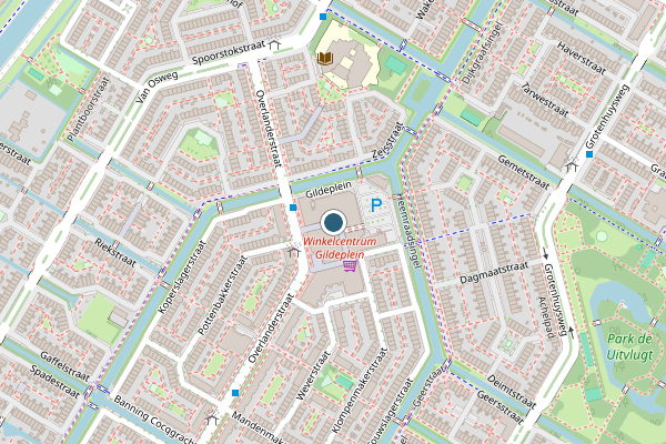 Politie-melding op Gildeplein, Purmerend op 26 juni, kaart-overzicht