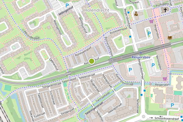 Ambulance-melding op Randwijkhof, Amsterdam op 27 juni, kaart-overzicht