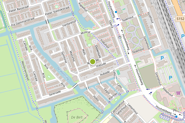 Ambulance-melding op Rapsodie, Zaandam op 27 juni, kaart-overzicht
