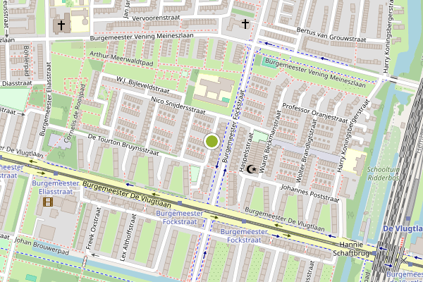 Ambulance-melding op M.C. Addicksstraat, Amsterdam op 27 juni, kaart-overzicht