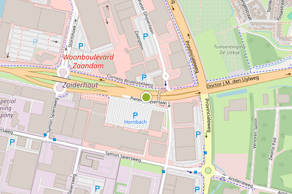 Ambulance-melding op Cornelis Bruijnzeelweg, Zaandam op 27 juni, kaart-overzicht