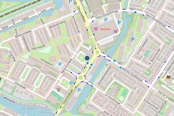 Politie-melding op Mercuriusweg, Purmerend op 27 juni, kaart-overzicht