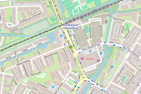 Ambulance-melding op Churchilllaan, Purmerend op 27 juni, kaart-overzicht