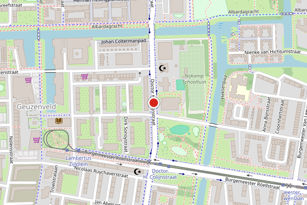 Brandweer-melding op Dr. H. Colijnstraat, Amsterdam op 27 juni, kaart-overzicht