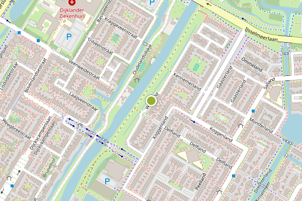 Ambulance-melding op Westland, Purmerend op 27 juni, kaart-overzicht