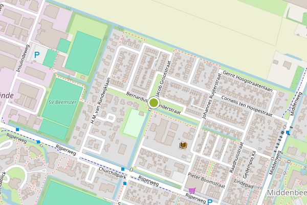 Ambulance-melding op Bernardus Hollanderstraat, Middenbeemster op 27 juni, kaart-overzicht